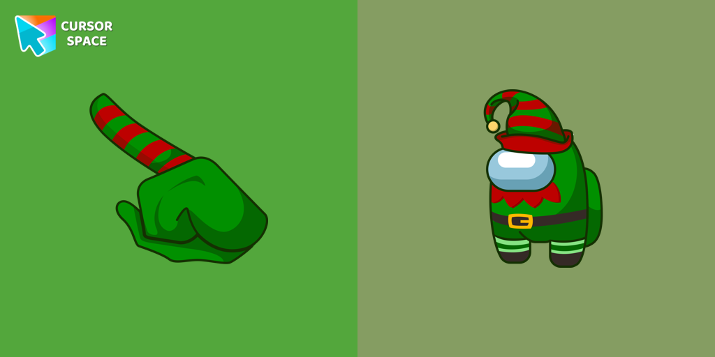 Custom Cursor Among Us Elf Character